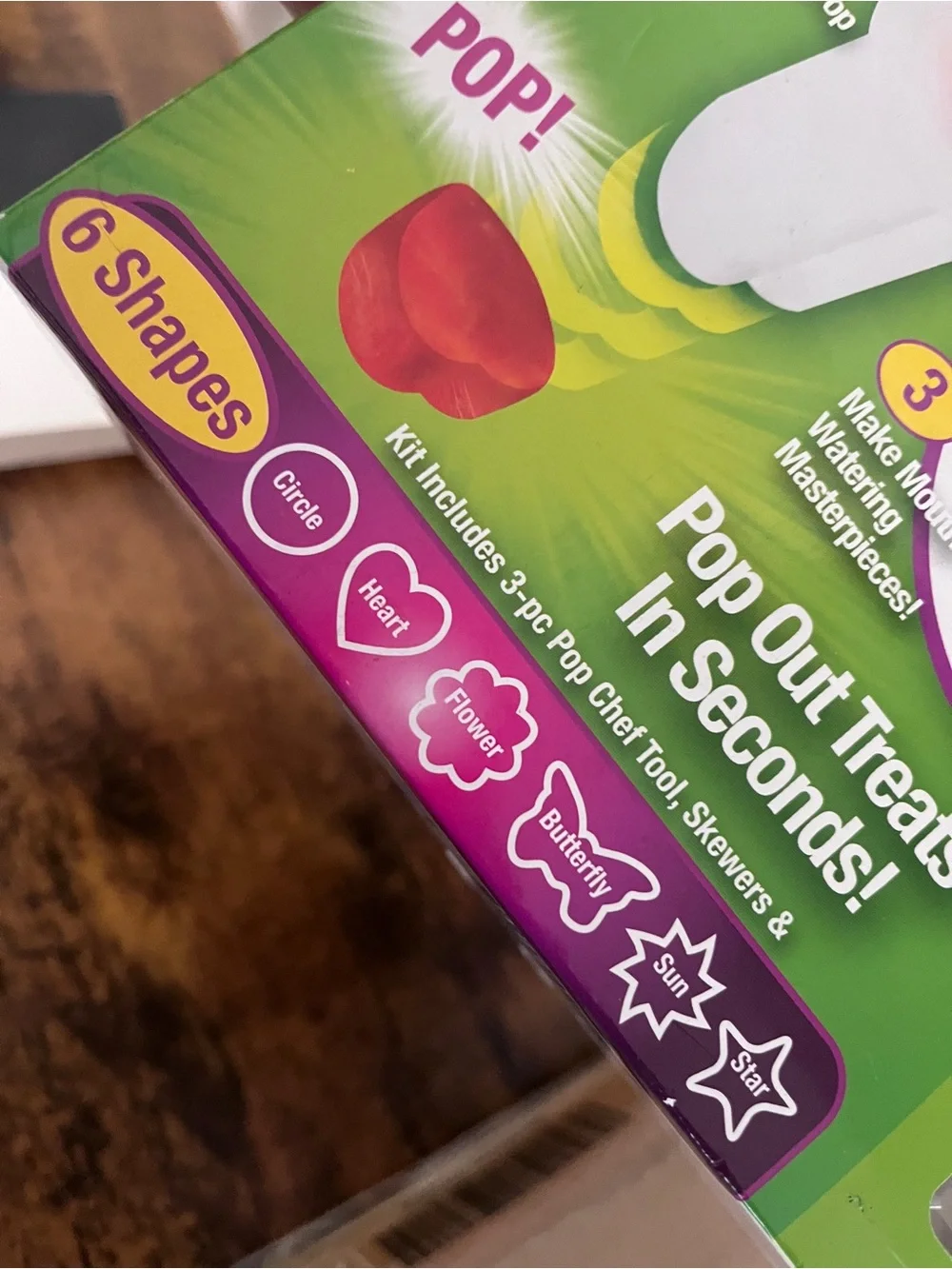 Pop Chef Push Pop Maker - Orange & Green Boxed Kit NEW